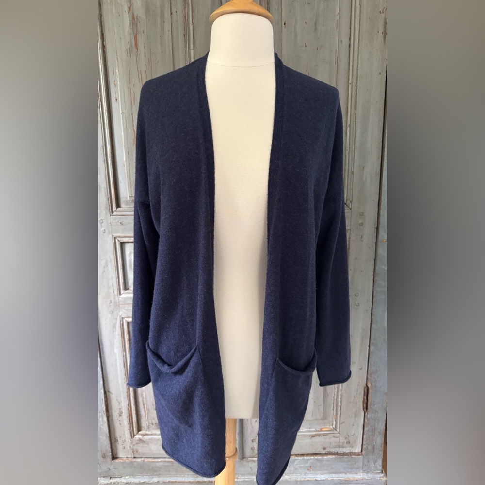 Eileen Fisher Indigo Cashmere Women's Sweater Small
